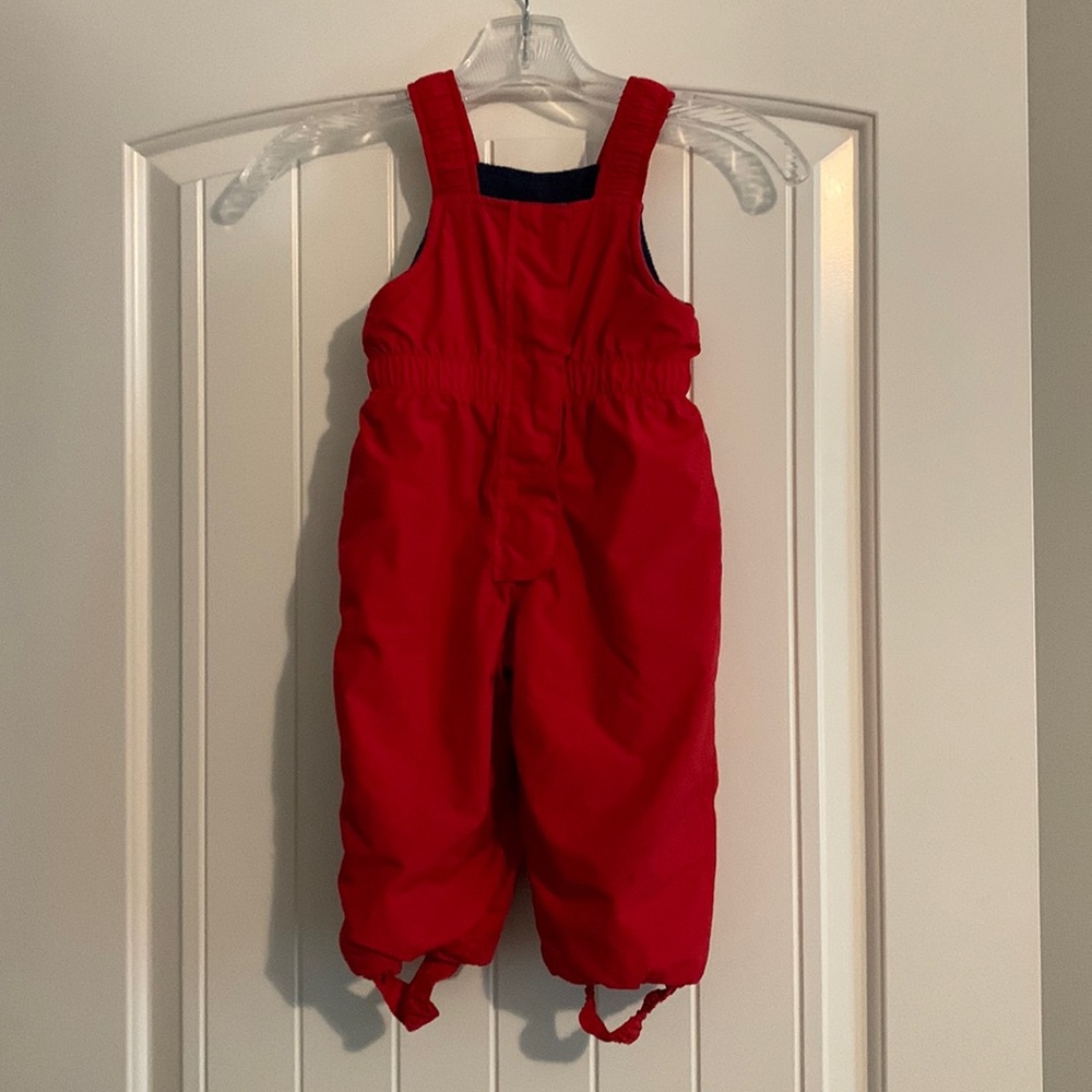 L.L. Bean Fleece lined Snow Bib 12-18mo